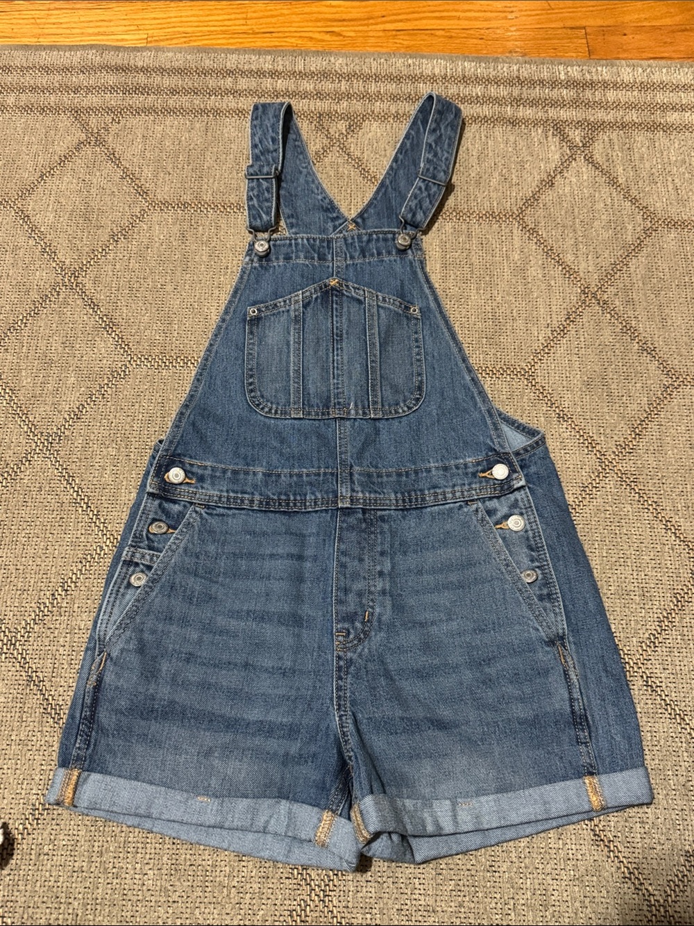 Old Navy Blue Denim Short Overalls - Women's size S